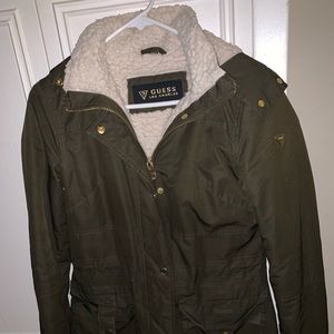 Green Guess Winter Jacket